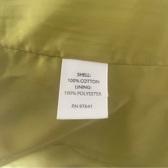 J.Jill Green Corduroy Trench Coat - Picture 7 of 7